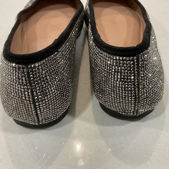 INC International Concepts Jenaya Rhinestone Flats Black/Silver Size 8 LIKE NEW - Picture 6 of 8